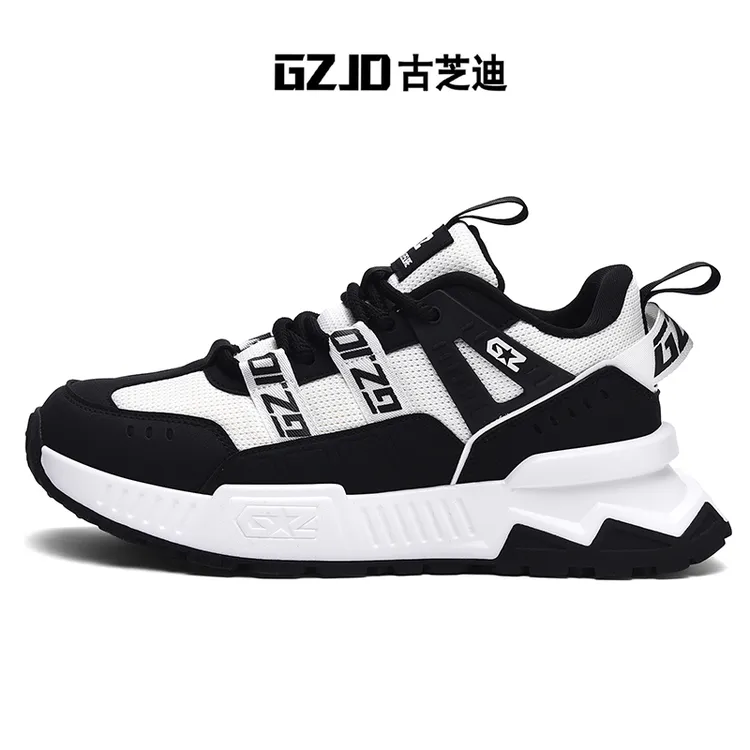 古芝迪原创早秋款户外运动休闲增高复古舒适防滑防撞耐磨男鞋增高