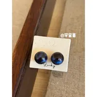 铜合金亚克力耳饰 I2-267【阿兹纳正版糖豆晕染湛蓝色】