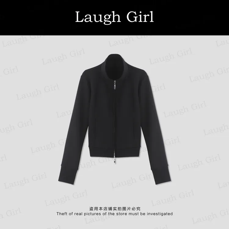 楚楚君 Laugh girl【感知秋意】秋冬款时尚双拉链气质外套WL53336J