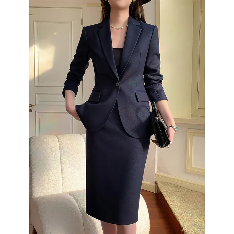 职业西装套装女2025新款春秋季高级感时尚气质正装工作服西服外套