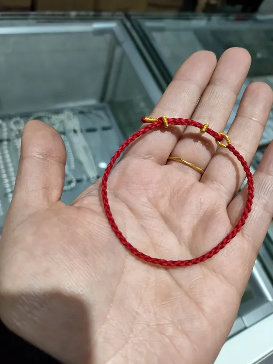 本命年蚕丝手绳，脚绳，幸运红绳，下单备注身高体重