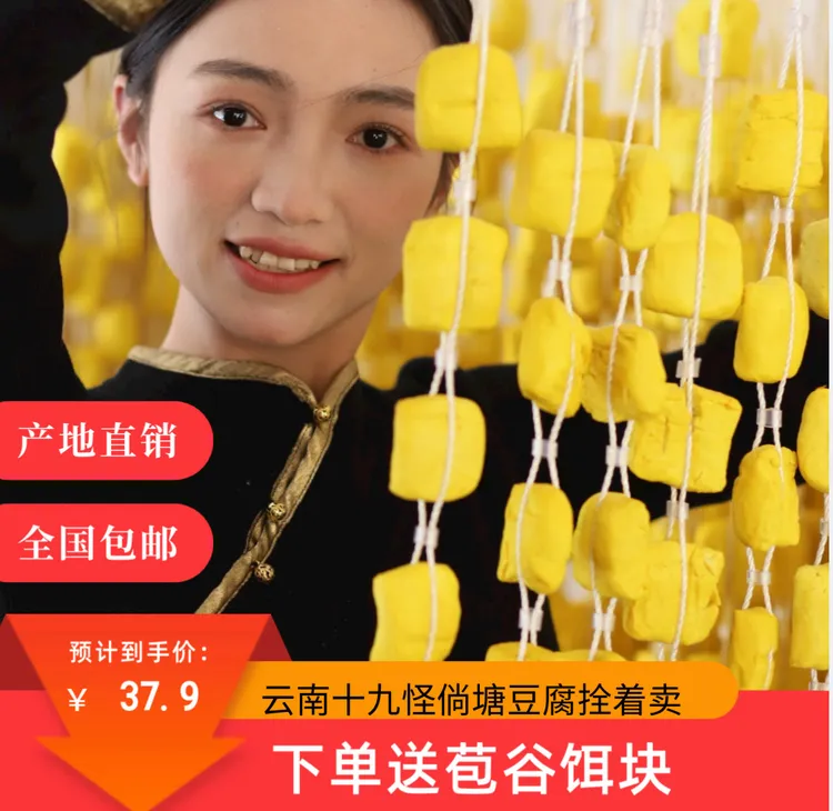 倘塘黄豆腐 云南十九怪真空包装冰袋发货下单送饵块