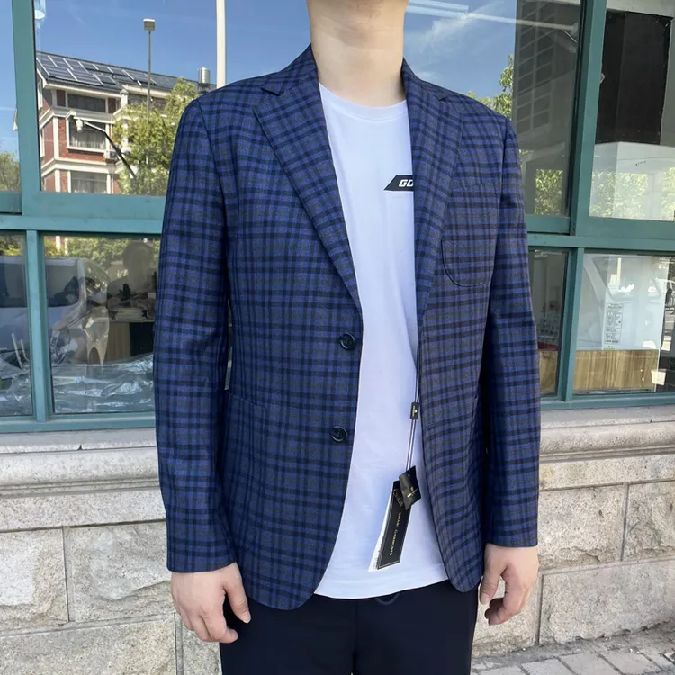 890327羊毛100%男士春秋西服二粒扣纯羊毛单西2025年新款休闲