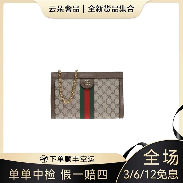 未使用 GUCCI/古驰  云朵奢品/Gucci ophidia 夹子包 小号