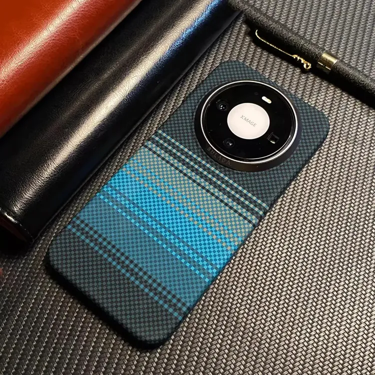 超薄凯夫拉纹高级感适用华为Mate80ProMax手机壳磁吸防摔mate80男