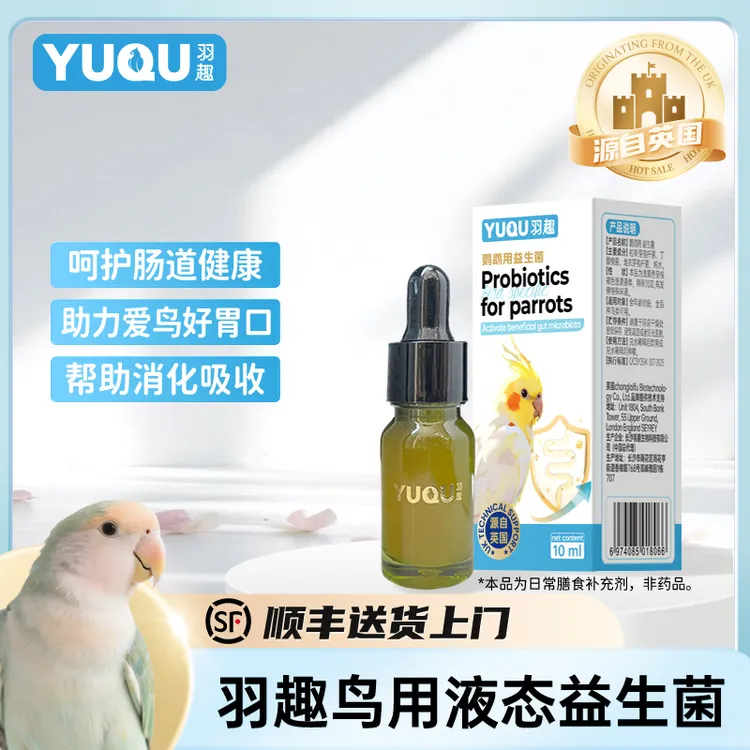 羽趣鹦鹉益生菌日常养护消化系统维持进食状态鸟用营养补充剂QY