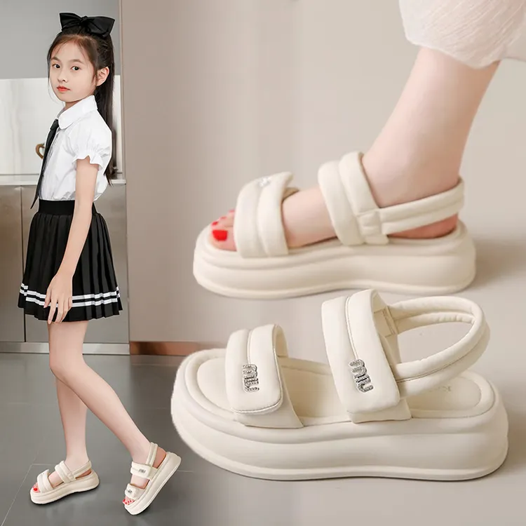 女童凉鞋夏季新款儿童学生潮款休闲百搭单鞋中大童软底防滑沙滩鞋