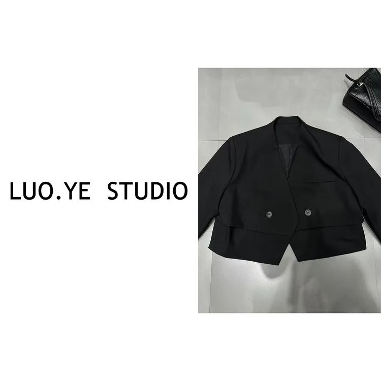 罗爷 · 【夜落星辰】欧货短西装外套西服上衣气质时尚百搭休闲显瘦