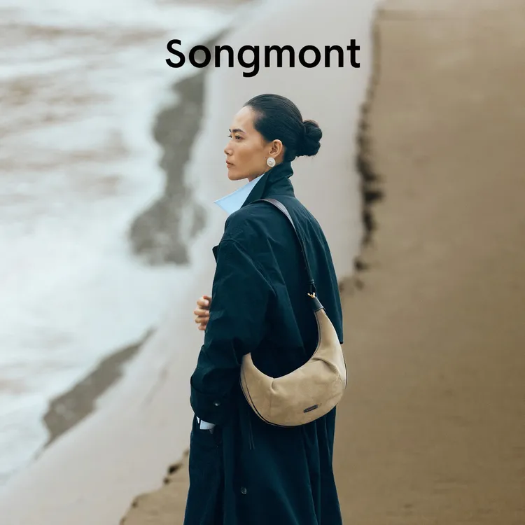 Songmont山下有松软月弯包新款通勤单肩斜挎手提腋下月牙包