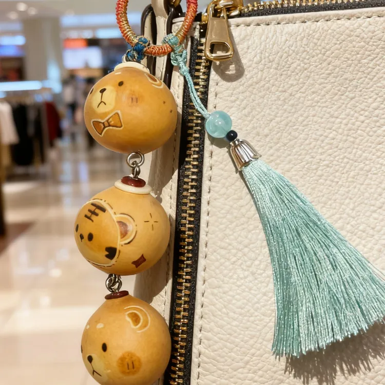 天然手工葫芦手把件盘玩解压办公室神器可爱挂饰