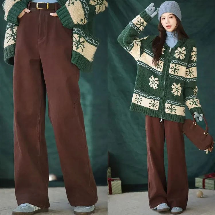 【赵大喜】现货！巧克力牛仔裤 | 高腰/直筒版/2个长度送腰带