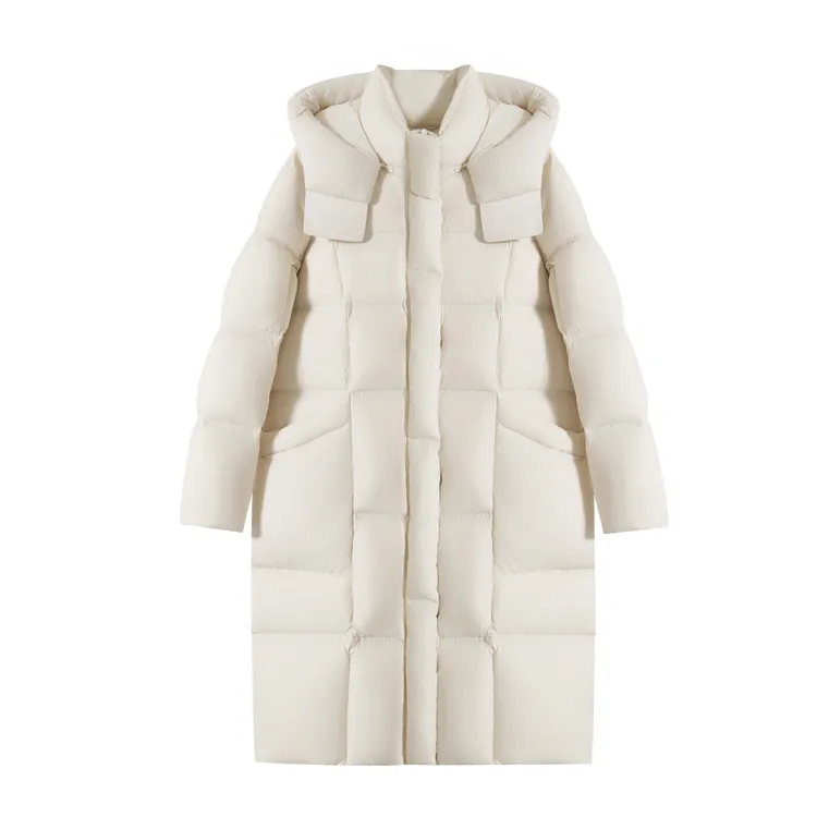 冬季新款时尚女装95白鸭绒长款羽绒服2566WTT