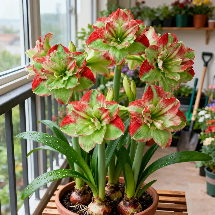 【好养易活】进口朱顶红种球重瓣大花盆栽室内外可种植四季开花