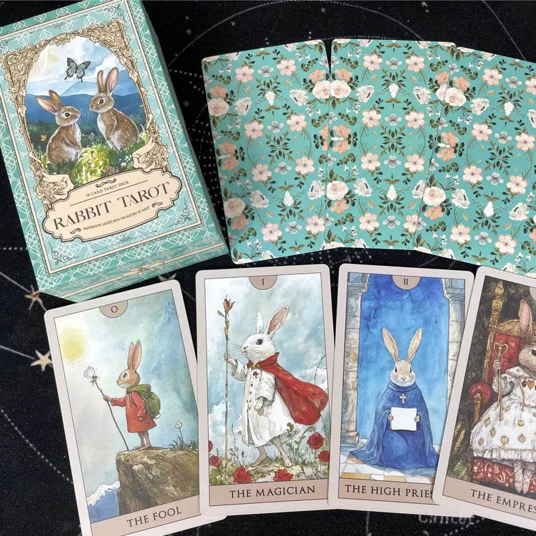 正版【兔子】Rabbit Tarot 水彩兔塔罗牌桌面游戏卡牌