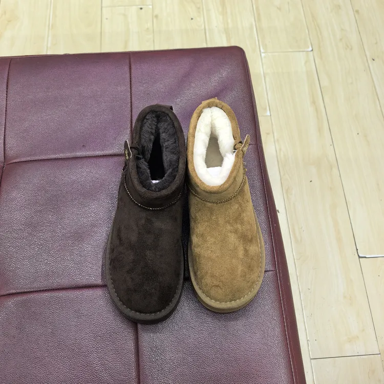 雪地靴冬季加绒保暖厚底增高4厘米轻便舒适百搭女鞋短靴