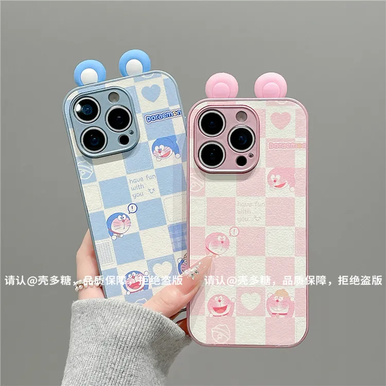金属漆皮纹适用苹果17/iPhone/华为荣耀/OPPO/VIVO/小米/手机壳潮