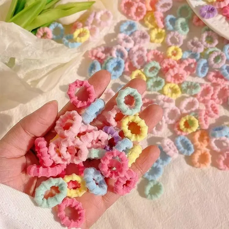 儿童螺纹防滑高弹力不伤发橡皮筋女童扎头发皮筋头绳发饰儿童发圈