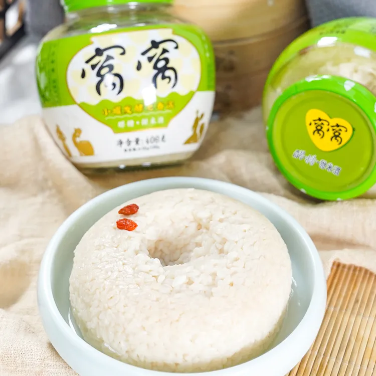 窝窝醪糟408g瓶装甜米酒四川特产自酿糯米发酵即食醪糟无添加蔗糖