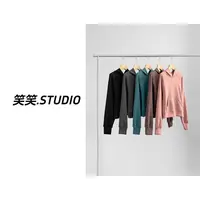 笑老板【砂洗连帽卫衣】软糯Q弹莫代尔四面弹休闲运动瑜伽连帽卫衣