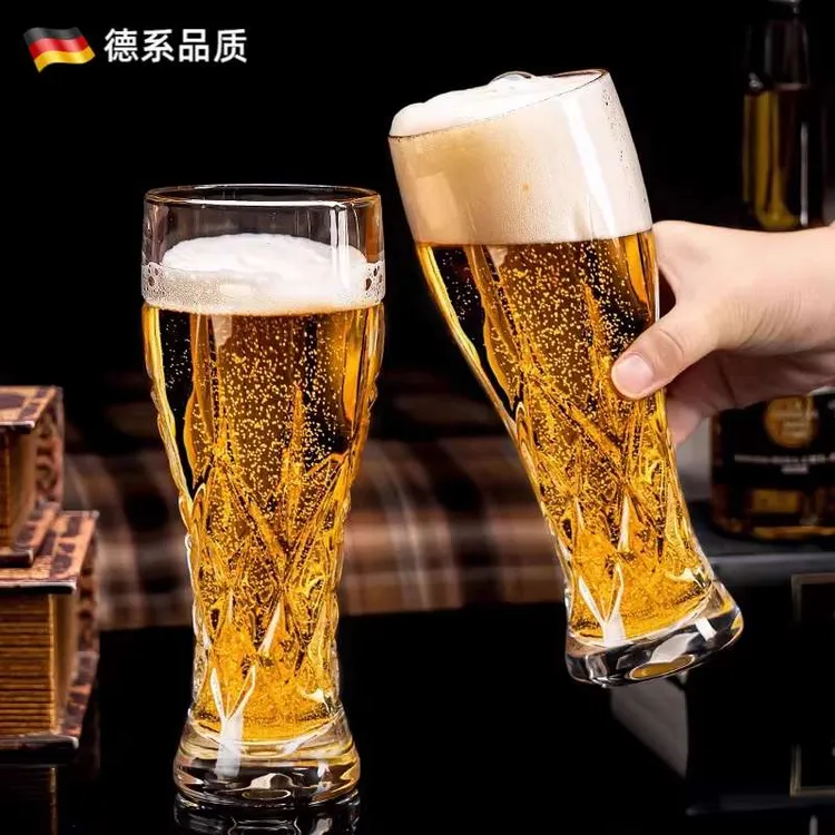 德国新款精酿啤酒杯轻奢高档大容量高颜值创意稀奇古怪家用玻璃扎