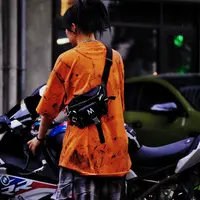 嘻哈百搭大容量机车包高级五金肩包潮流个性美式时尚
