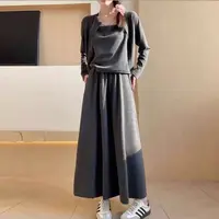【套装】秋季高档新款三件套设计感时装女装服装4766[XSLF]