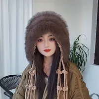 【民族风狐狸帽子】顾娇原创设计狐狸毛帽冬季秋冬街头风帽子保暖