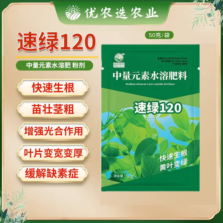 速绿120叶绿素提苗壮棵光合作用增绿增厚生根中量元素水溶叶面肥