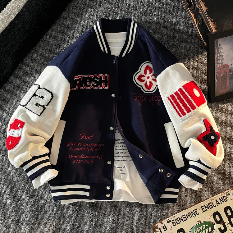 儿童装男童棒球服外套春秋款2025新款中大童秋季痞帅气秋装男孩潮