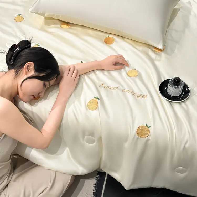 2025新款夏凉被轻奢空调被四件套凉感夏凉被四件套家用床上用品