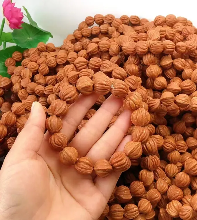 龙纹佛手经典桃核手串皮质非常好骨质硬上色快尺寸15mm左右佳品