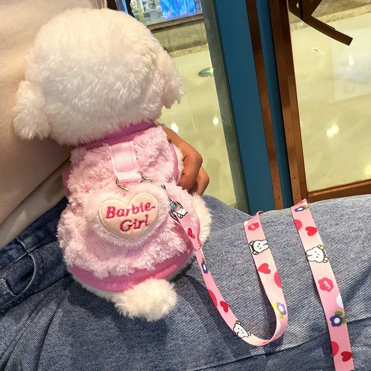 博美猫咪比熊小狗加绒宠物狗狗衣服幼猫小泰迪幼猫加厚保暖背心