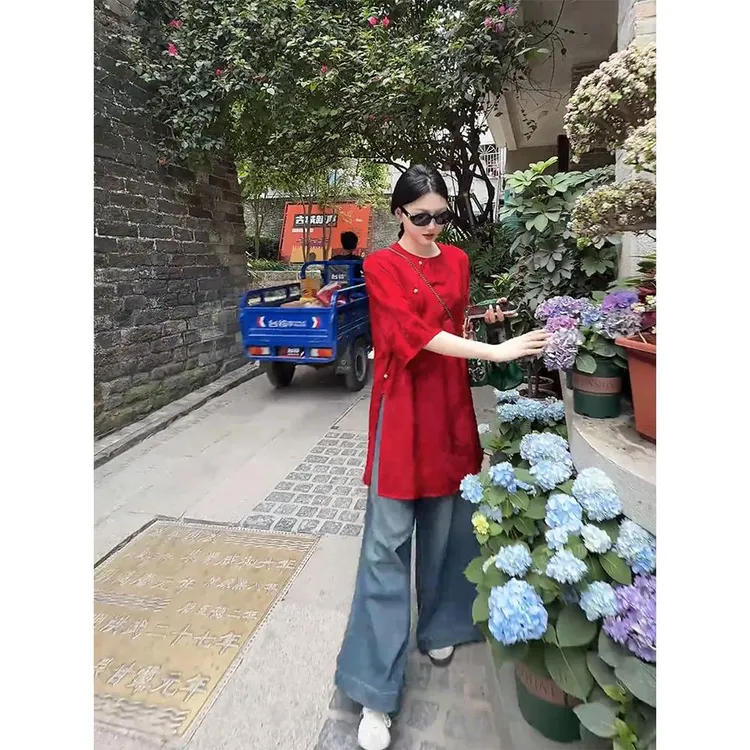 新中式国风轻奢高级感法式气质女装2025夏季新款独特漂亮唐装上衣