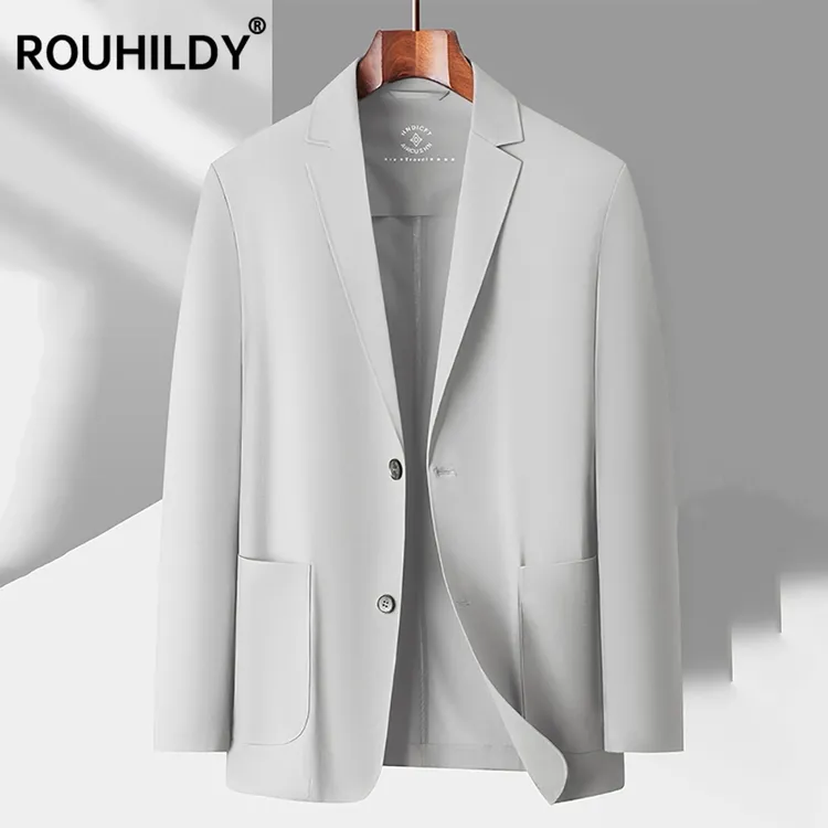 冰丝防晒西服春夏季新款单西上衣男士透气皮肤衣休闲小西装外套