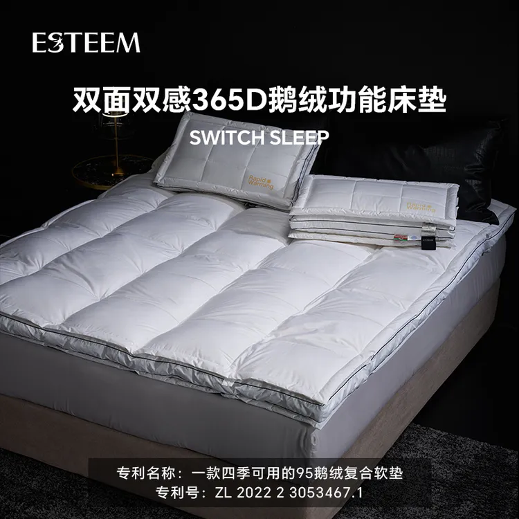 ESTEEM/宜庭双温双感365D鹅绒复合功能床垫