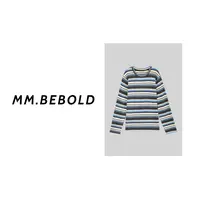  【妙姐精选】慕云 套头圆领条纹长袖针织T恤MQJ2867