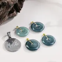 【举石精选】X1207-512-49翡翠吊坠18K（一件/多样性发）G
