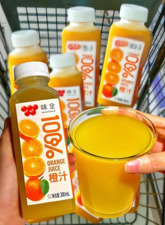 【燕子专属】味全100%橙汁300ml*8瓶效期2025.12.11