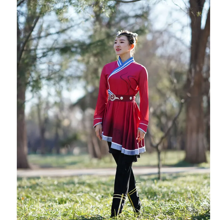 心愿舞蹈服装艺考舞蹈服蒙古族服装少数民族练功舞蹈演出服蒙古族