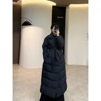 美丽定制极简气质腰带翻领羽绒服160斤以内（2182）