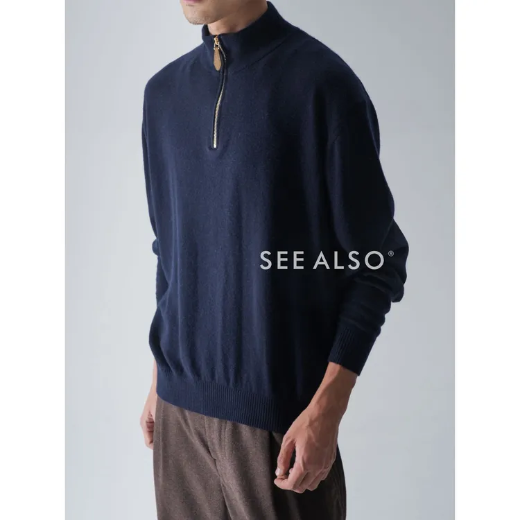 SEE ALSO『黑标旗舰限量』反羊绒超精纺绵羊毛真皮半拉链保暖毛衣