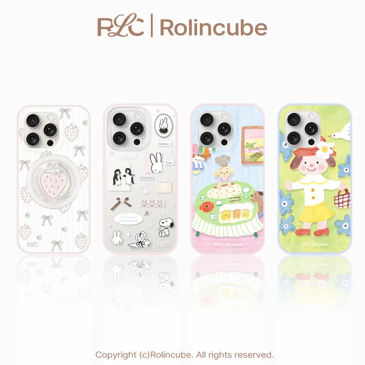 Rolincube原创彩框mini角可爱苹果iPhone14/15/16/17ProMax手机壳