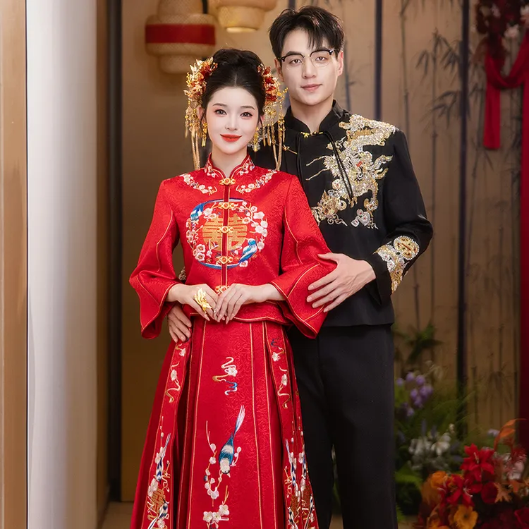 新中式秀禾服婚服2025新款新娘结婚礼服嫁衣敬酒服订婚婚宴衣服女