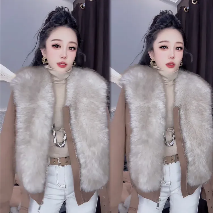 2025秋冬新款时尚显瘦气质网红高档洋气女高级百搭宽松大码外套潮