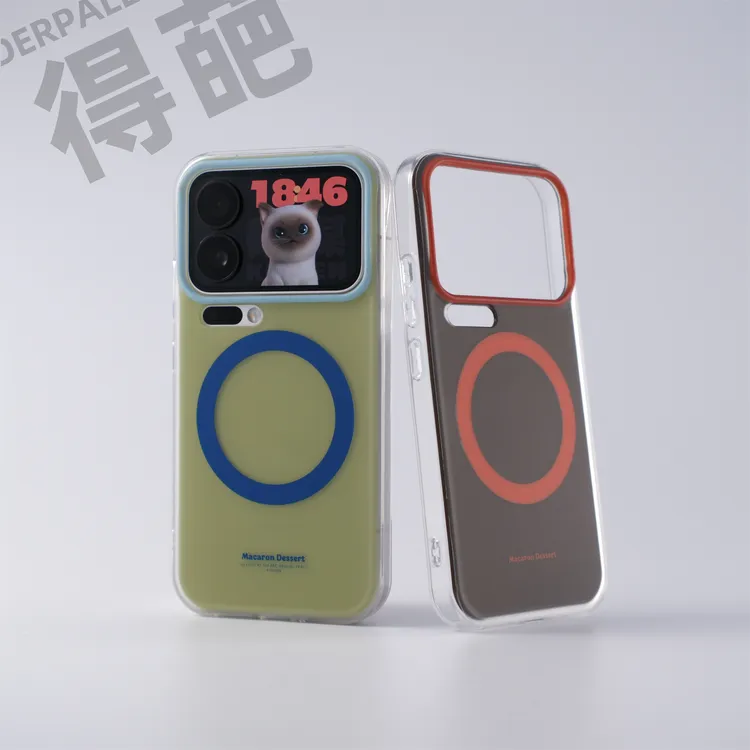 得葩小米17pro美拉德撞色磁吸手机壳苹果17软边防摔壳华为mate70