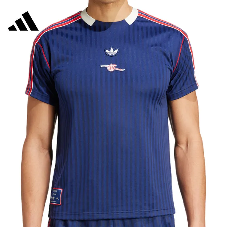 adidas阿迪达斯男子AFC ICON JSY针织无领短T恤JF0546