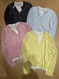 温柔瑶-缤典秋款福利#韩系百搭圆领针织毛衣开衫kc#51019