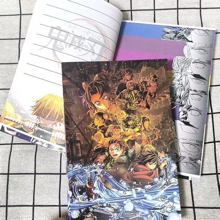 鬼灭之刃剧场版高颜值笔记本周边定制学习作业日记本学生创意礼物