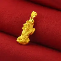 【钱总补贴】国潮经典精美百搭足金999貔貅吊坠【GZP】