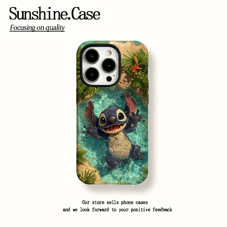 菲林二合一适用苹果华为oppo手机壳史迪仔17PRO/16